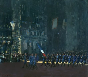 Blaue Teufel auf der Fifth Avenue